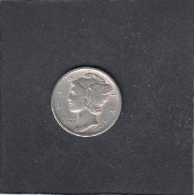 Beschrijving: 1 Dime MERCURY